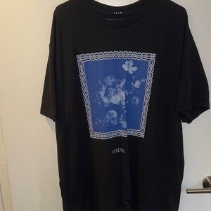 Ksubi Black Tee with Blue Graphic